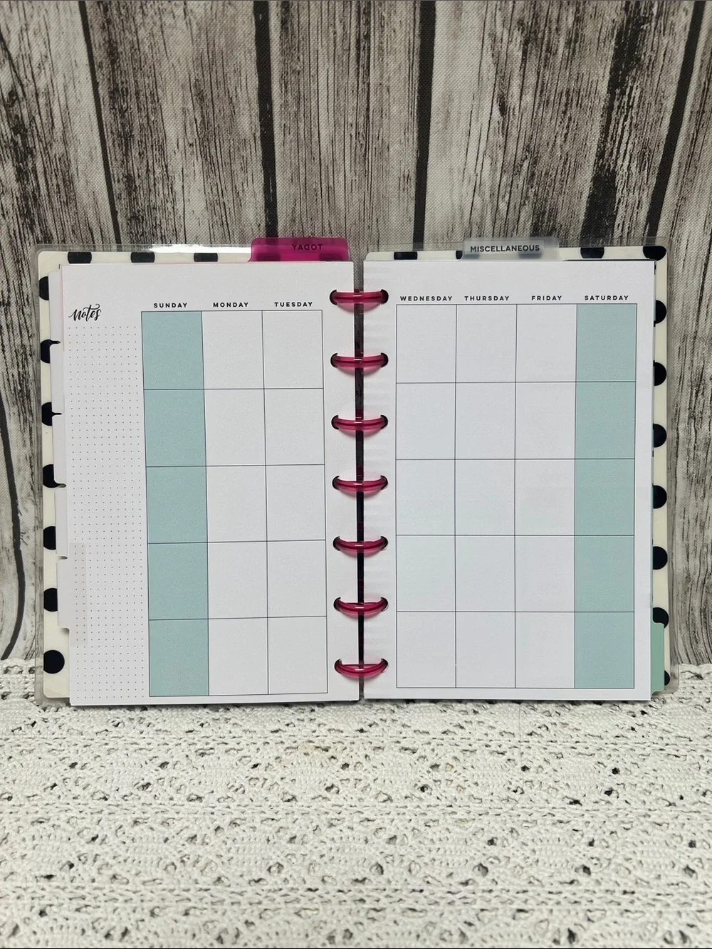 Happy Planner miscellaneous set of  vintage planner supplies with 15+ pieces